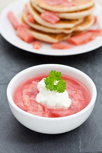 Rhubarb Pancakes