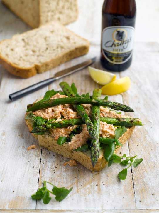 grilled asparagus sandwich