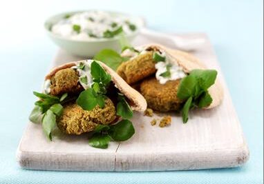 falafel in pitta pockets