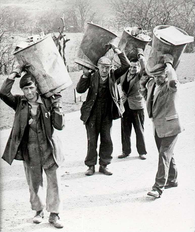 The dustbin men before wheelie bins