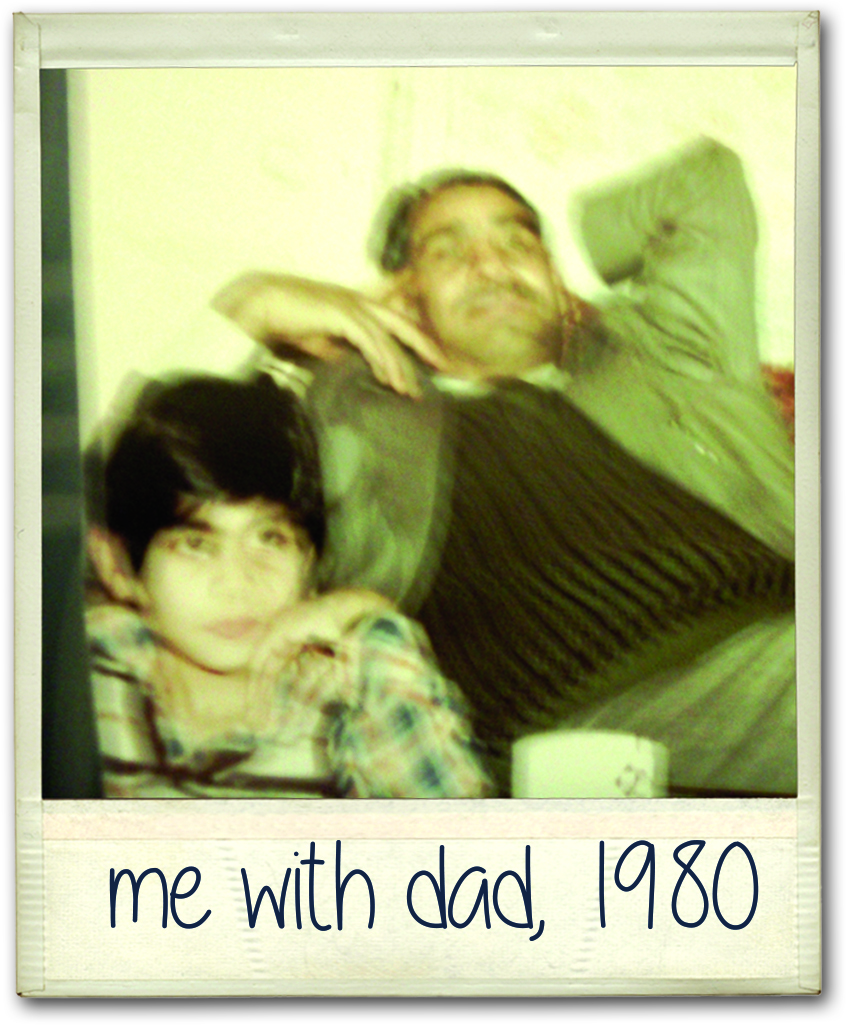Riz with dad 1980