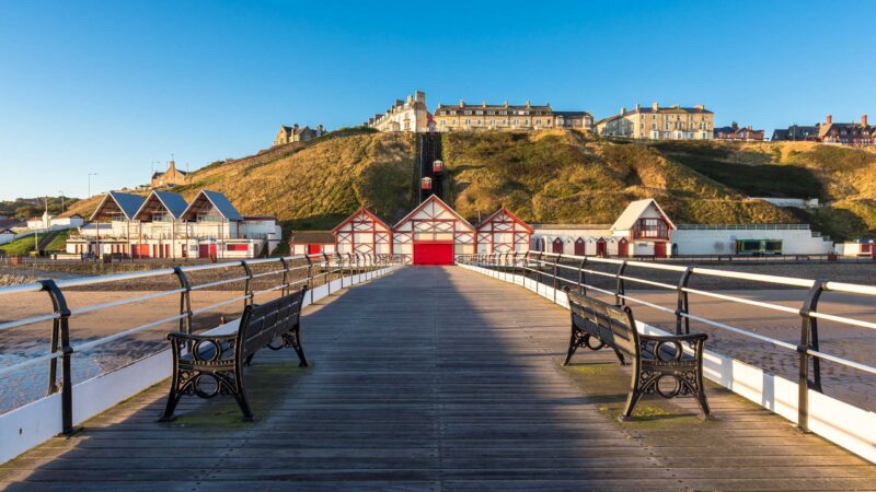 Nort east coast Saltburn-by-the-sea pier