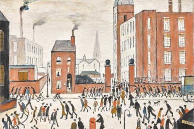 L.S. Lowry, The Rush oil on canvas, 1964