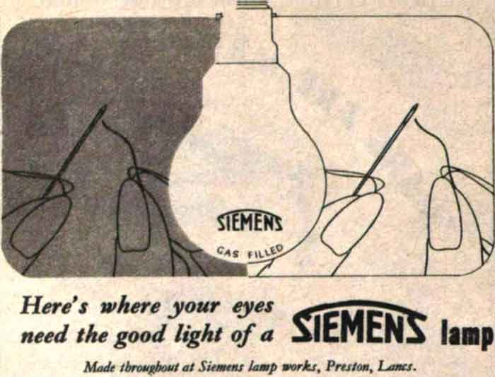 Siemens Advert 1946 Preston