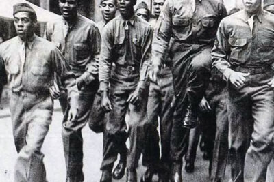 Black American GIs in England during WWII