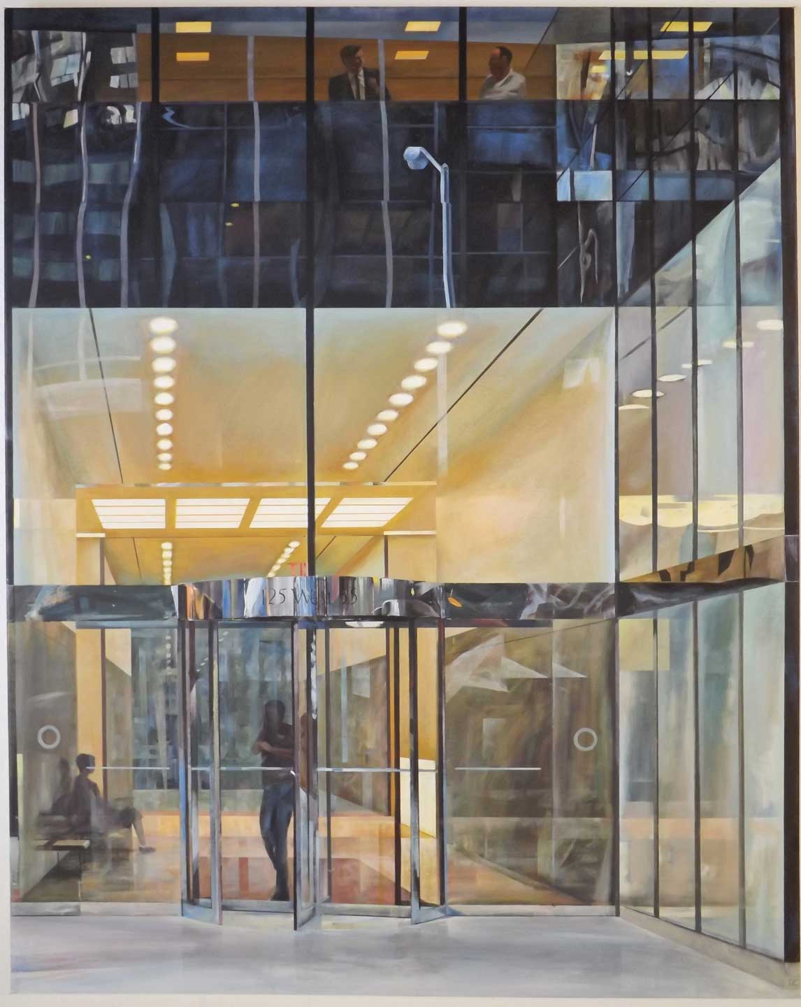 David Chandler The Lobby 127 x 102cm Acrylic on canvas