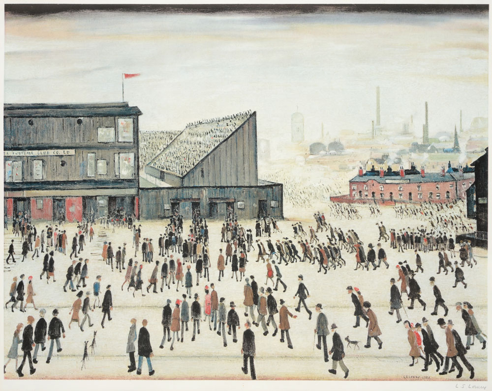 A Signed Limited Edition Print, L S Lowry 'Going to the Match'