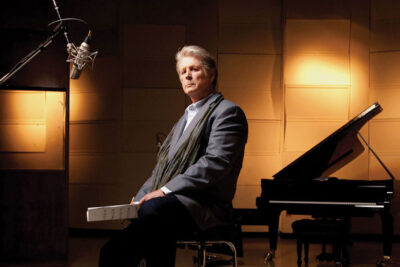 Brian Wilson at home in his studio