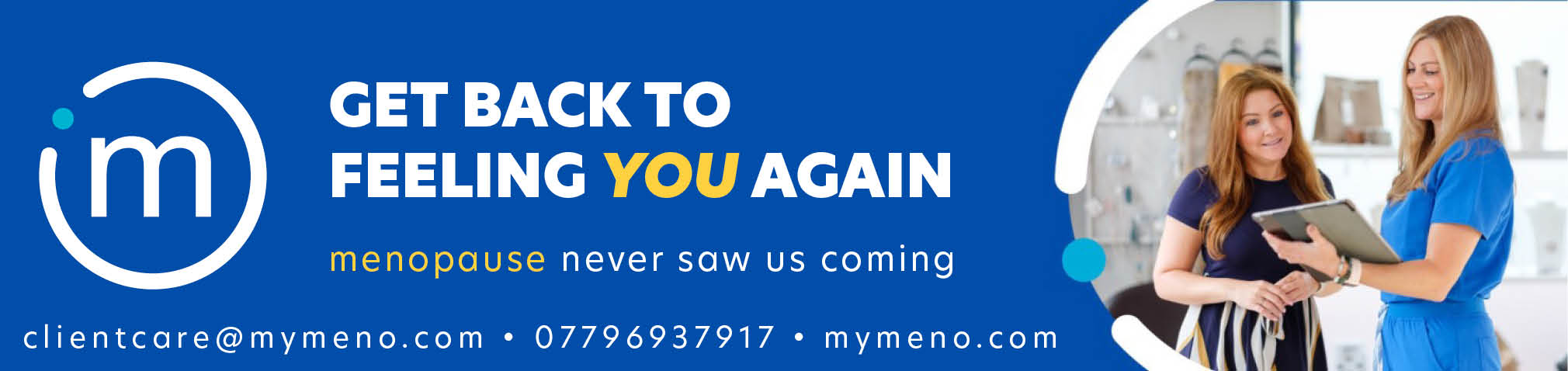 Mymeno advert banner