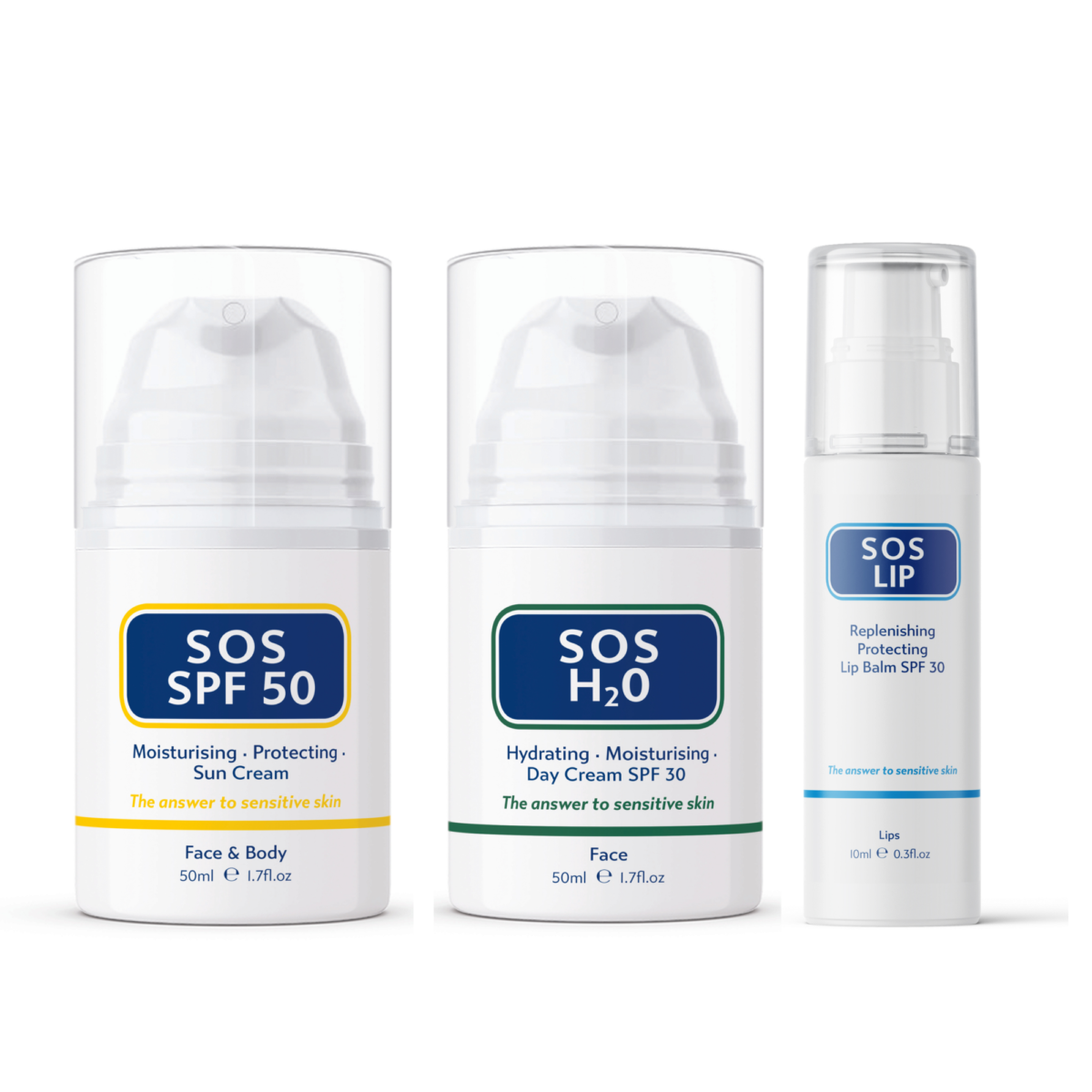 SOS Skincare - SPF range