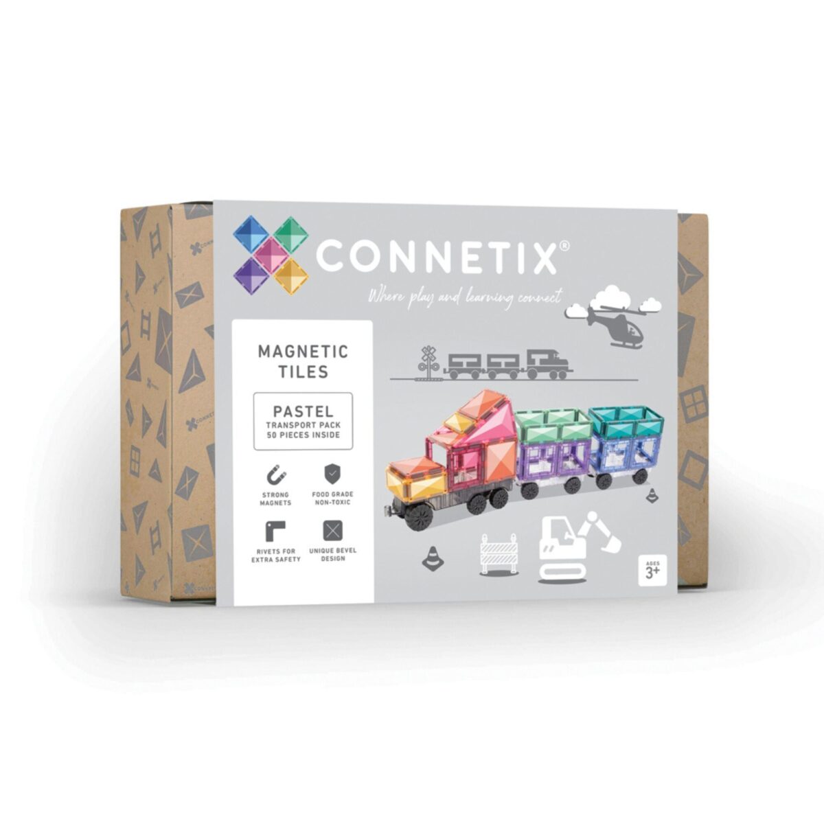 CONNETIX 50 Piece Pastel Transport Pack_RRP£57.50