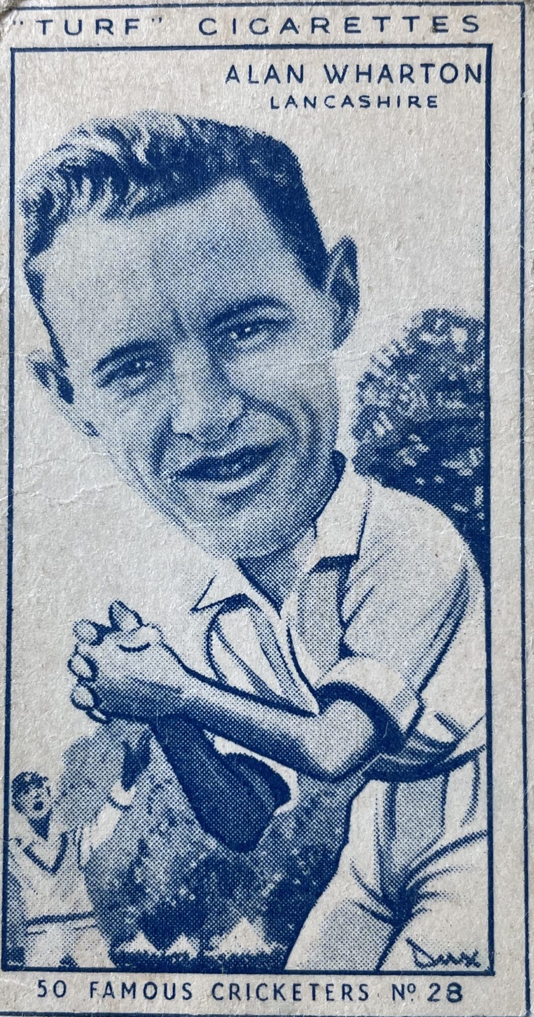 Alan Wharton's Cigarette Card