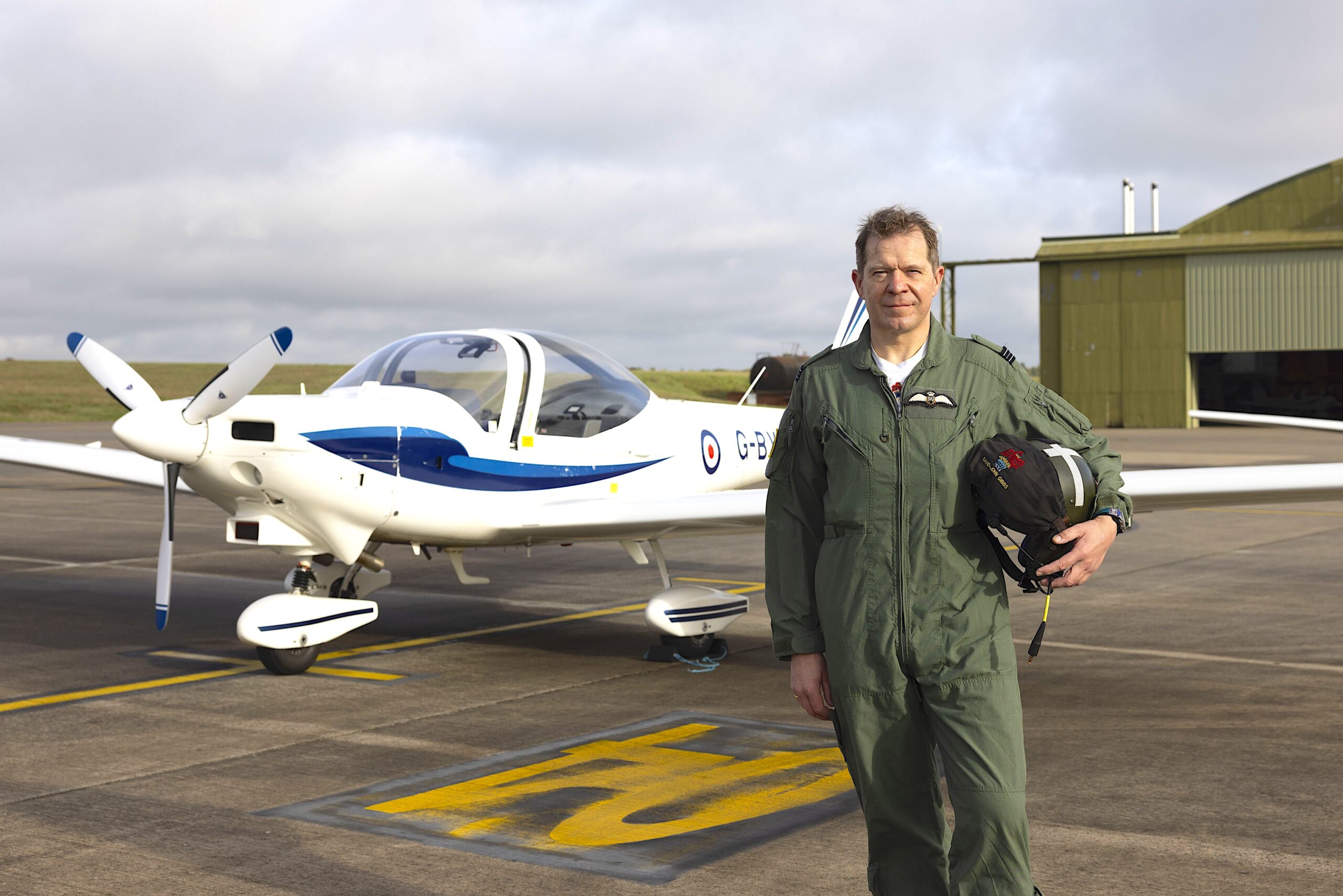 Flt Lt David-John Gibbs. Photo credit: AS1 Georgia Calloway, RAF Wittering.