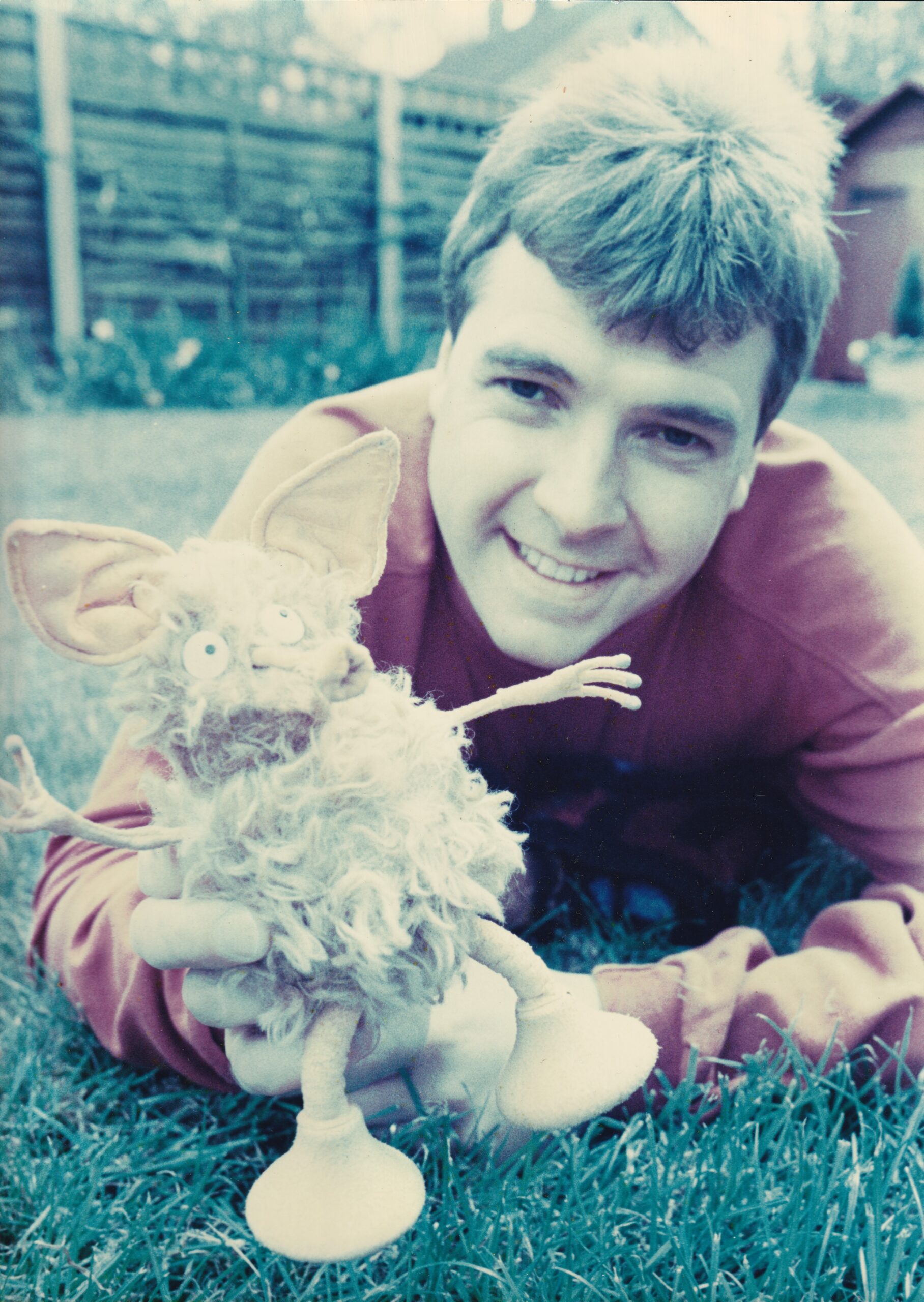 Original series producer Iain Russell with Bert the Boggart