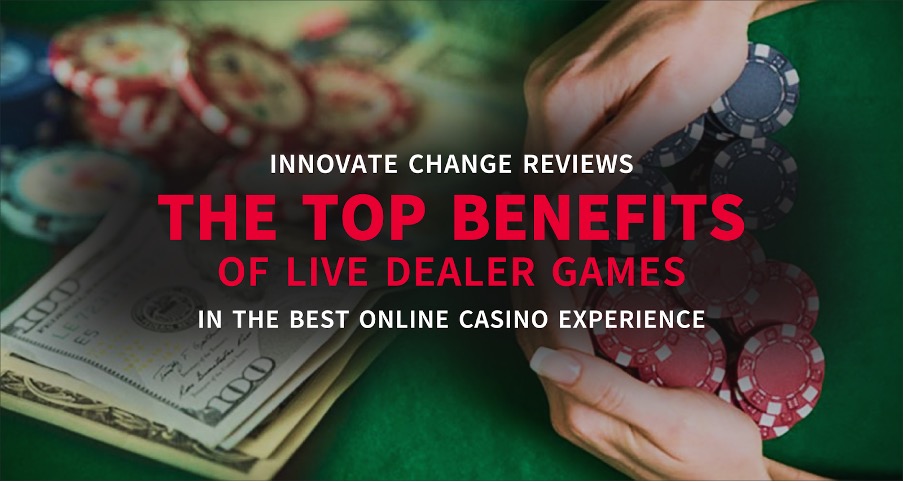 A close-up of a person holding poker chips