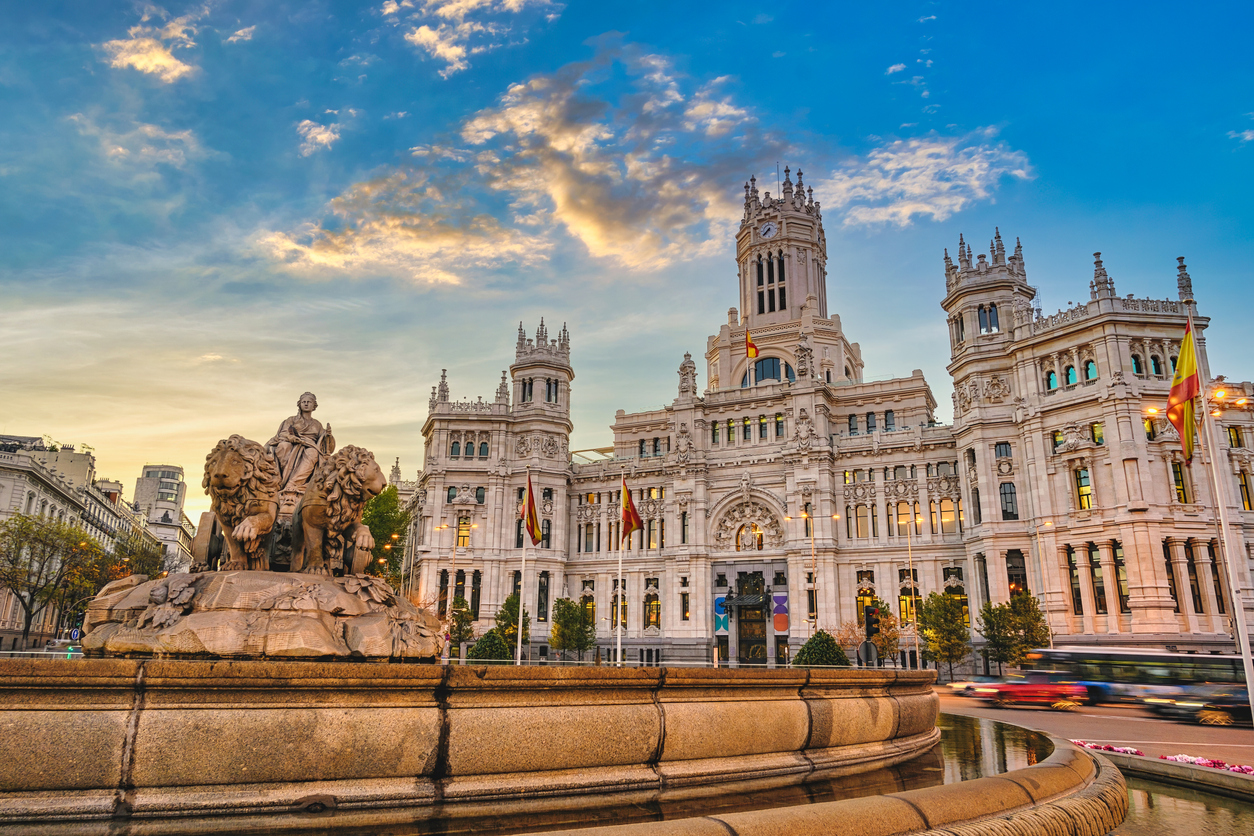 Cibeles Fountain Town Square, Madrid