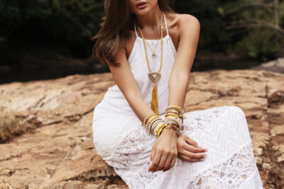 Woman wearing bangles