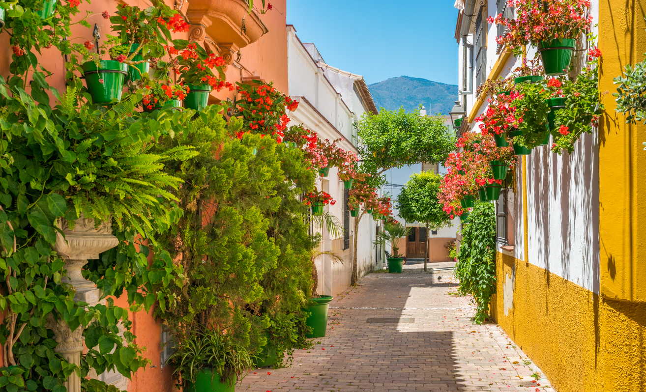 The beautiful Estepona, little town in the province of Malaga, Spain.