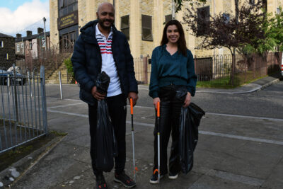 Rashid Hussain, Project Manager at Nature Warriors, and Jas Finlayson, Marketing Manager at Marsden Building Society