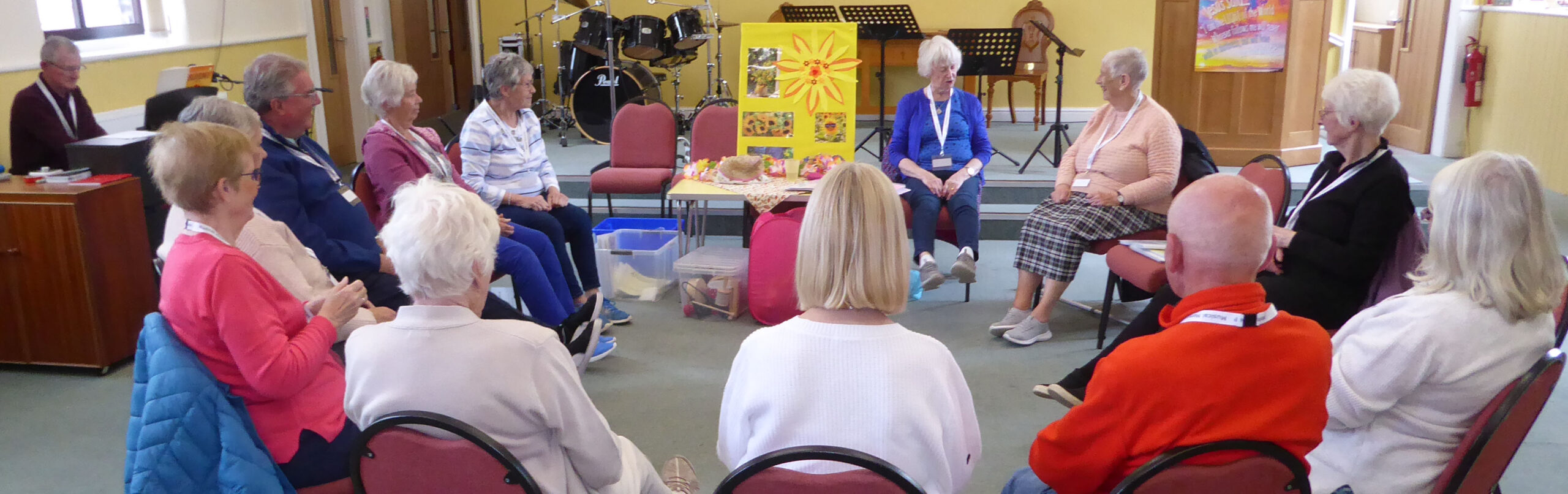 Kathleen leads the group