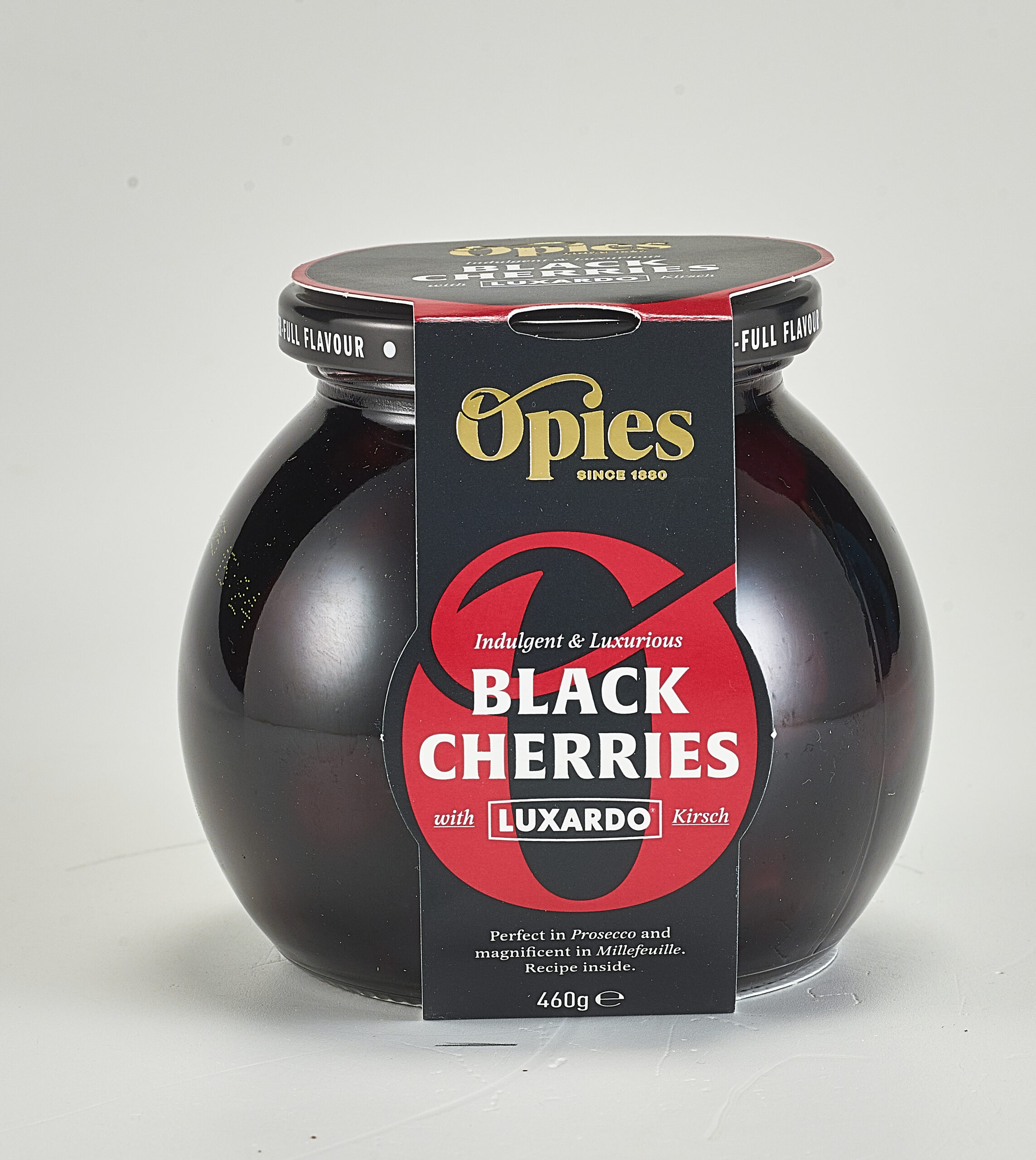 Opies Black Cherries in Kirsch