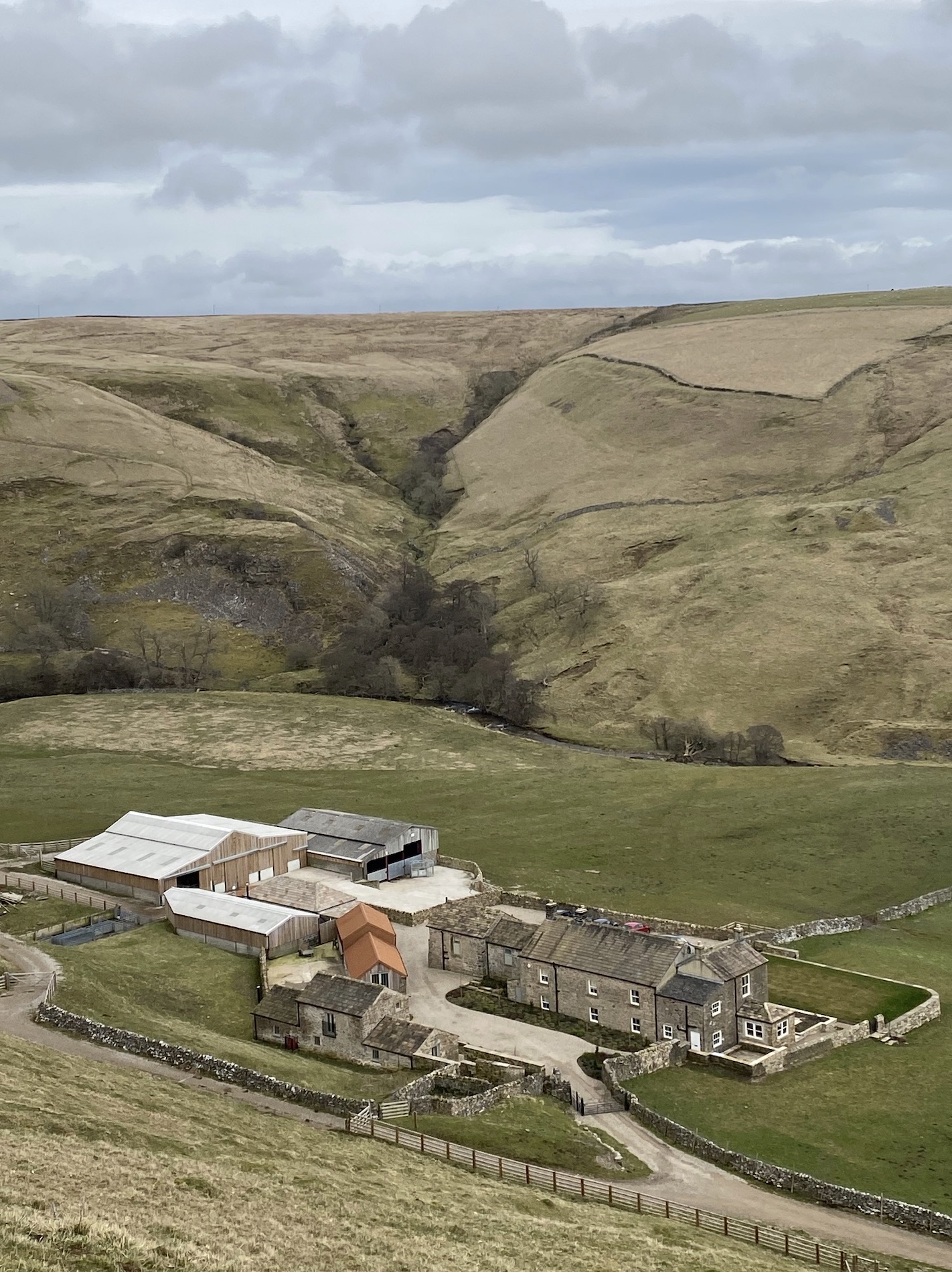 View of Telfit Farm from the moor