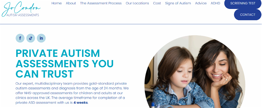Jo Condon’s online ADHD and autism screening tests