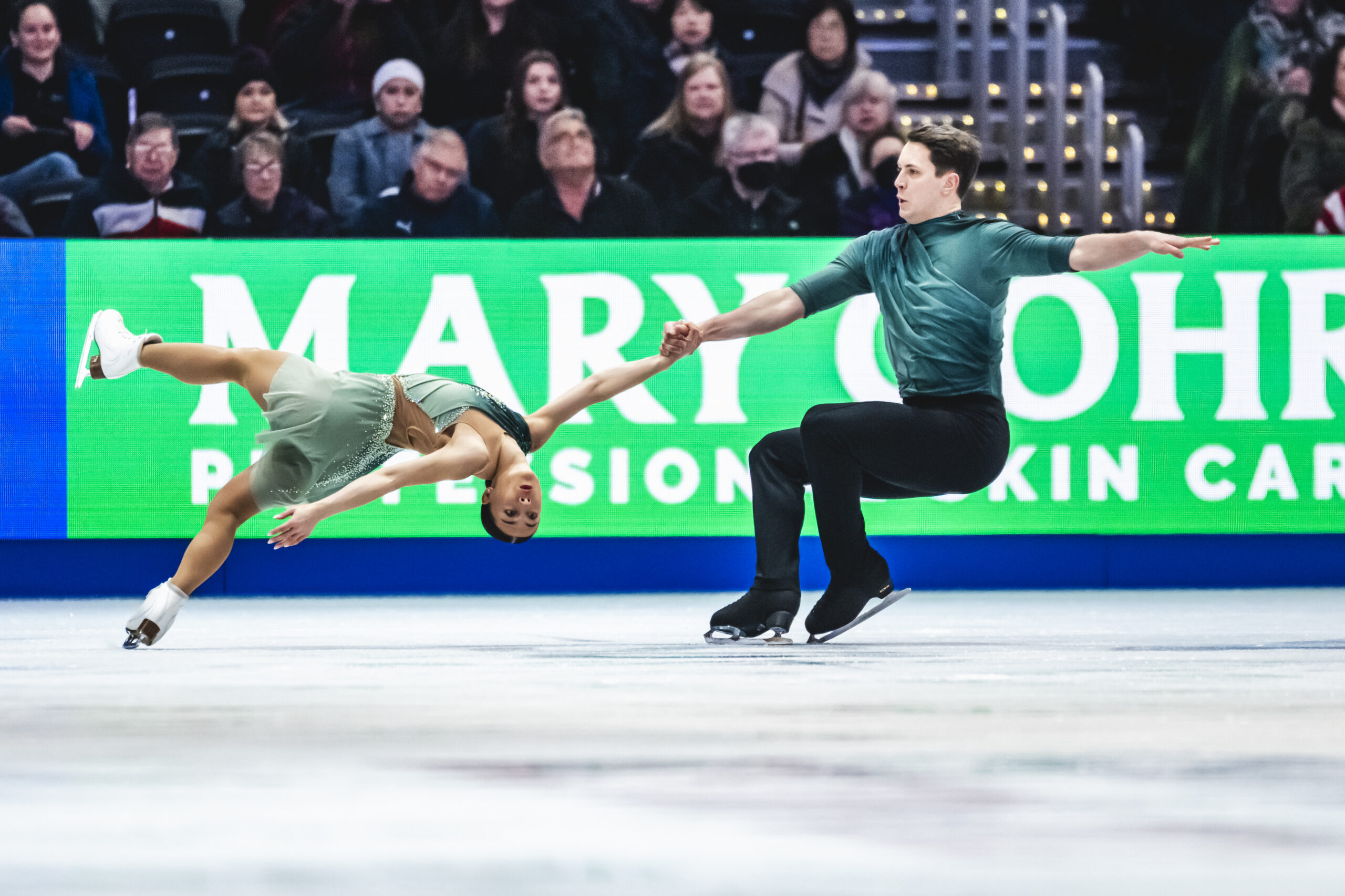BOSTON, MASSACHUSETTS - MARCH 26: Anastasia Vaipan-Law and Luke Digby of Great Britain perform during ISU World Figure Skating Championships - Boston, at TD Garden, on March 26, 2025 in Boston, Massachusetts. (Photo by Jurij Kodrun - International Skating Union/International Skating Union via Getty Images)