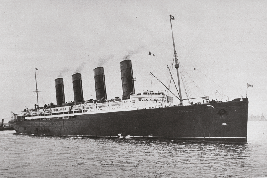 The RMS Lusitania ocean linerCredit: UK Photo and Film Archive, public domain