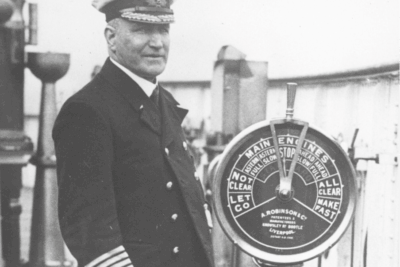 Captain William Turner, seen here on the RMS Aquitania. Credit: Bibliothèque nationale de France, public domain