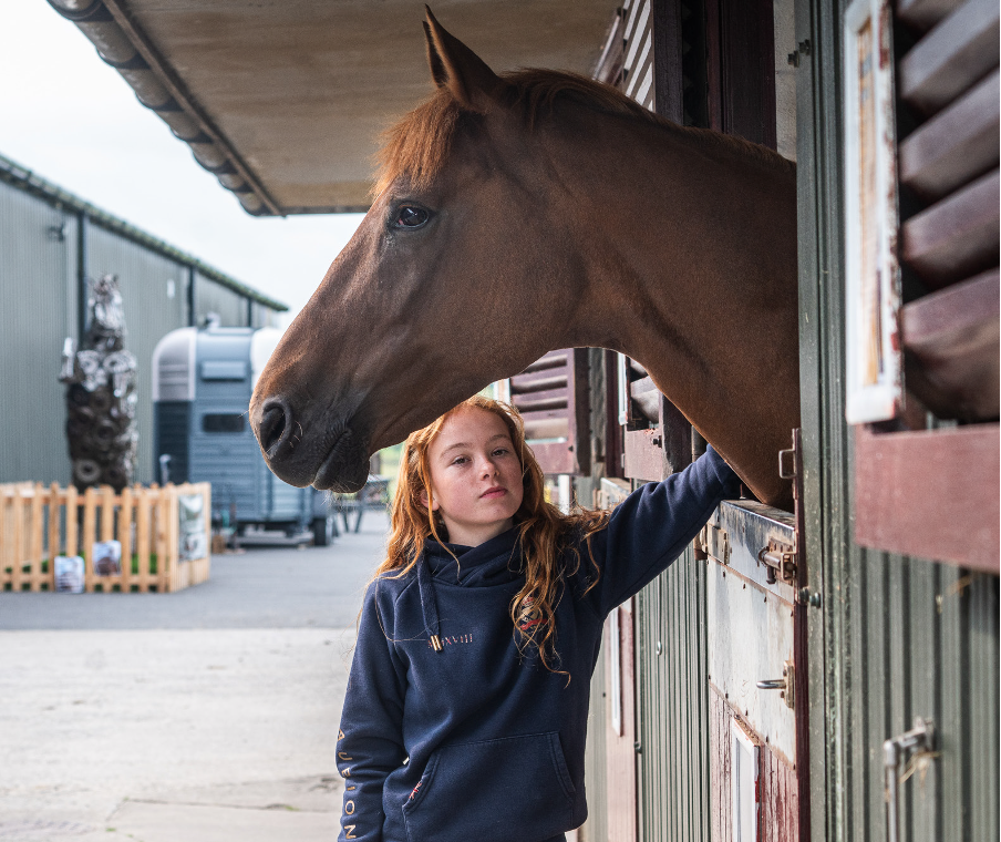 volunteer with horse