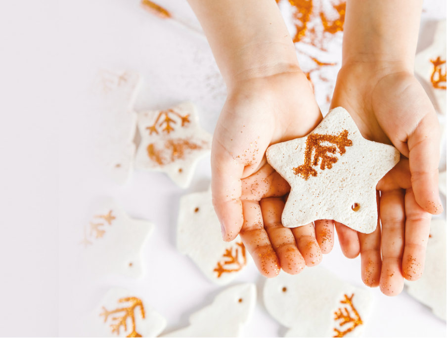 Handmade salt dough decorations