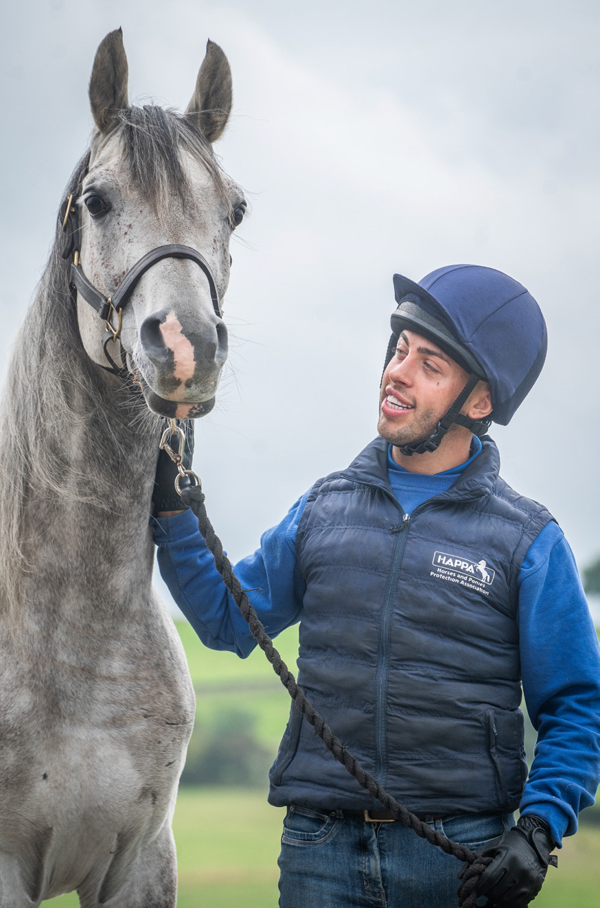 Happa staff with horse