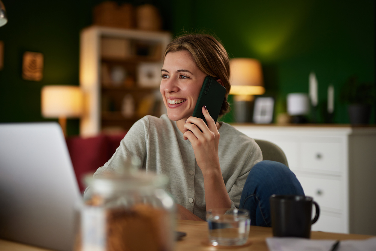 working on telephone