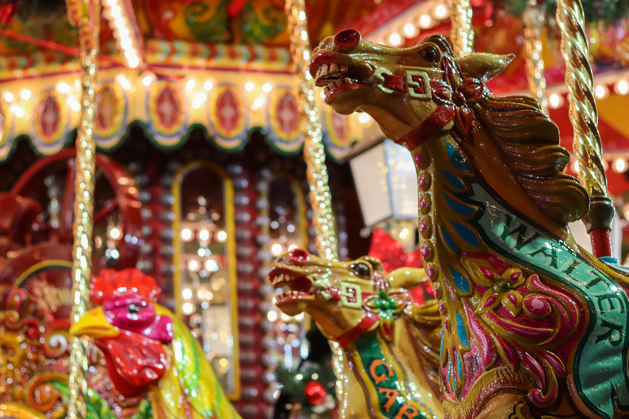 Traditional Northern Pastimes - a funfair carousel 