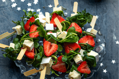 Strawberry & Watercress Skewers