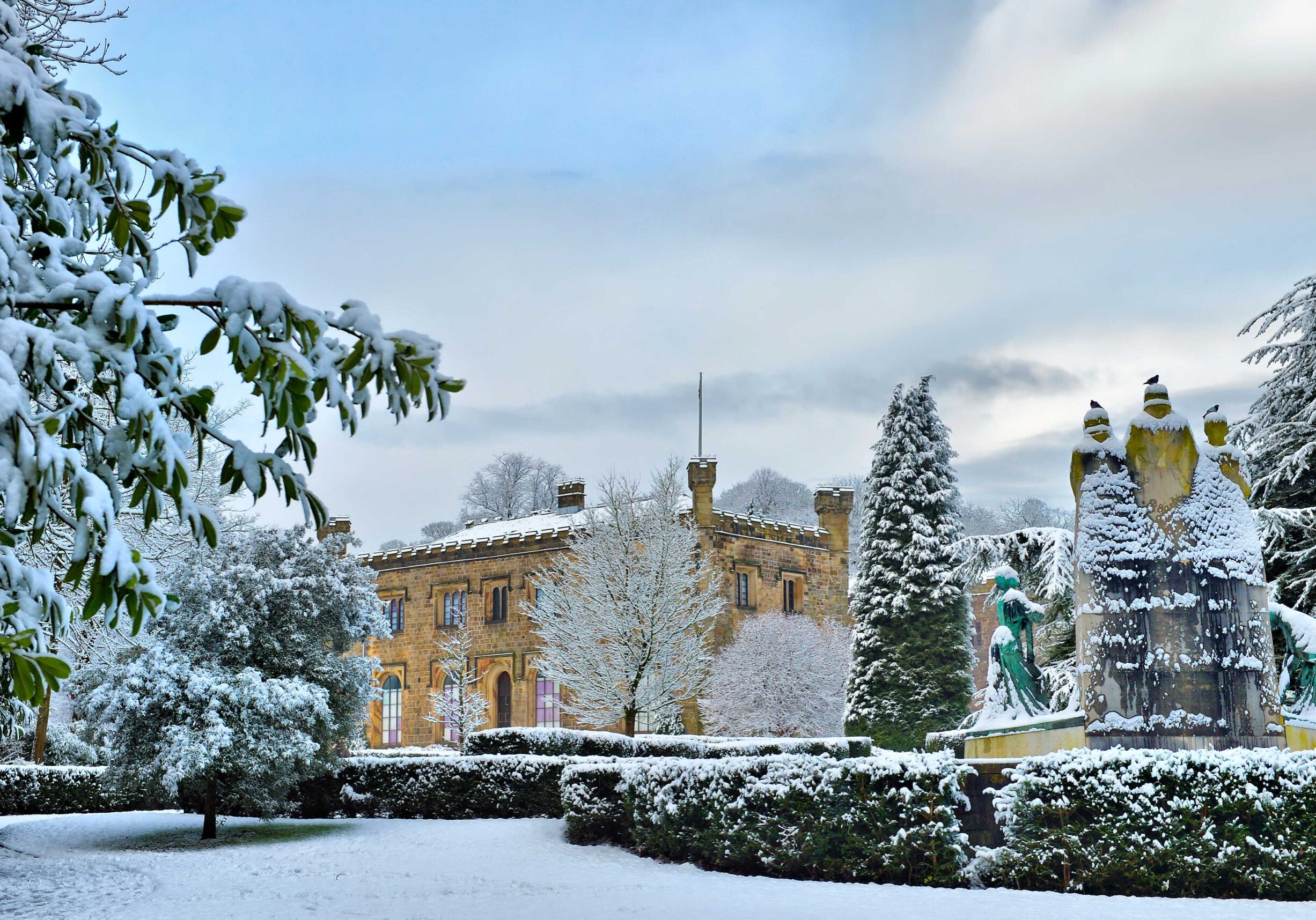 Winter at Towneley Hall by Keith Bannister