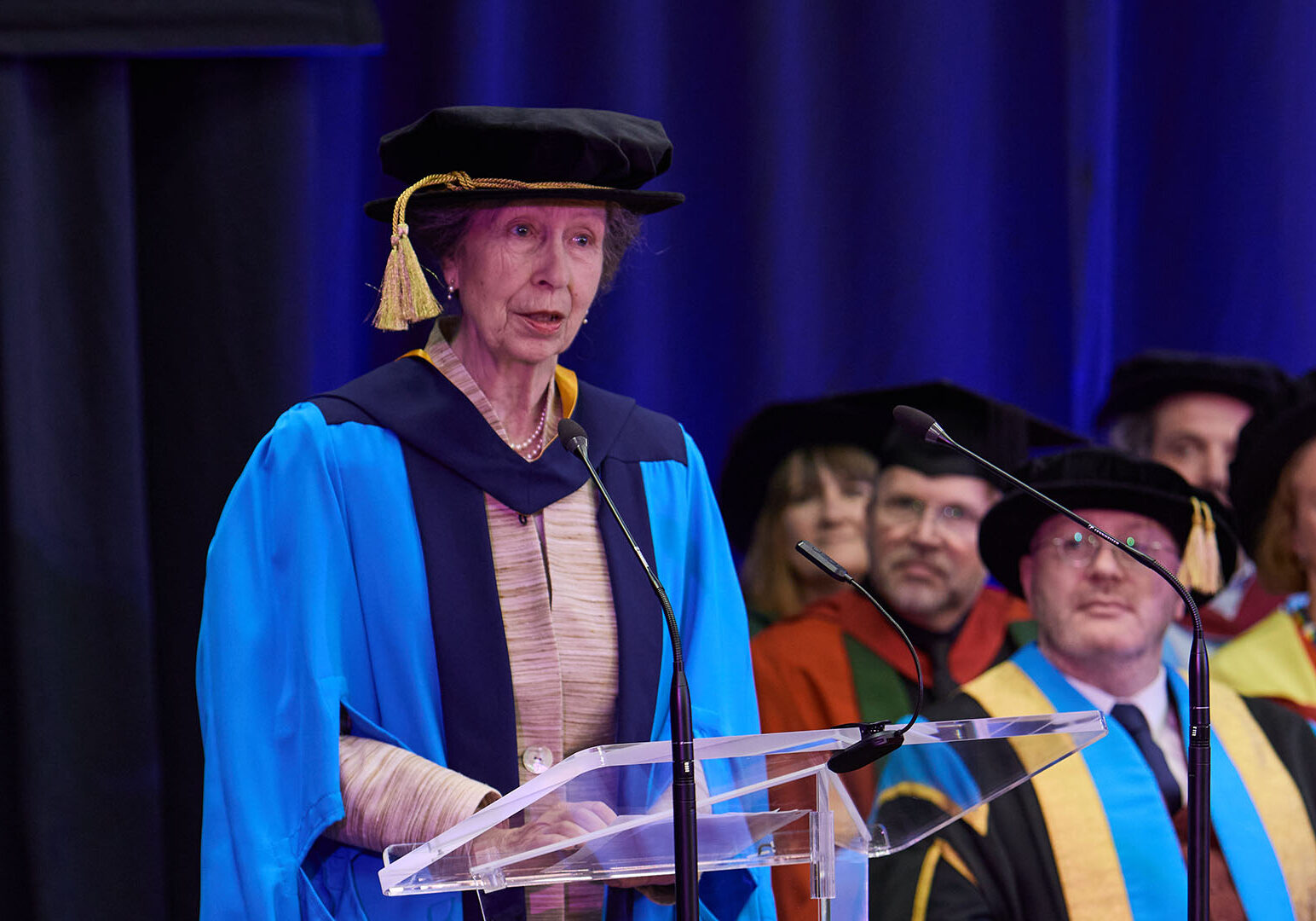 The Princess Royal addresses the graduation ceremony