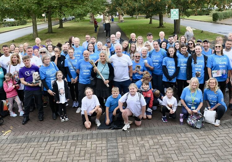 Baton Bearers at the start of the Blackpool tour