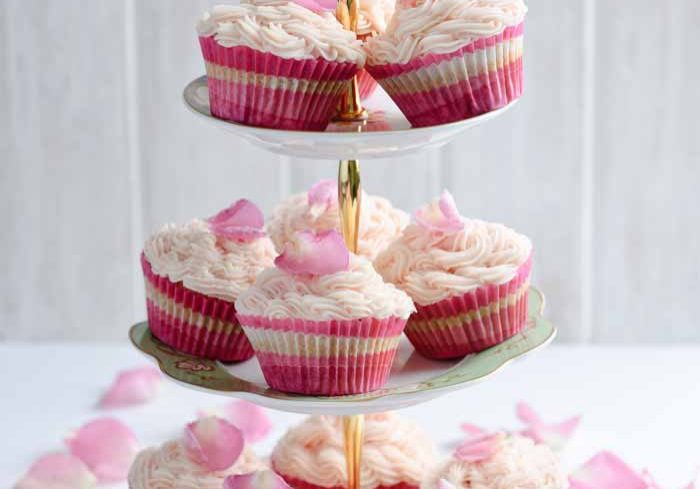 Beetroot Vanilla Cup Cake with Rose Butter Icing
