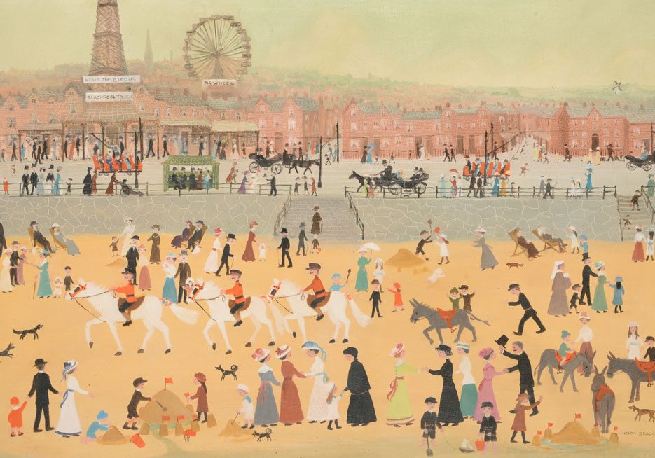 Helen Bradley 'Blackpool Beach'