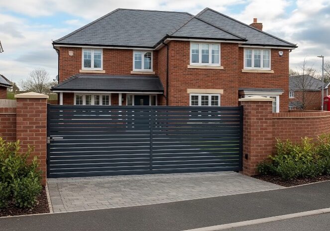 Modern home frontage