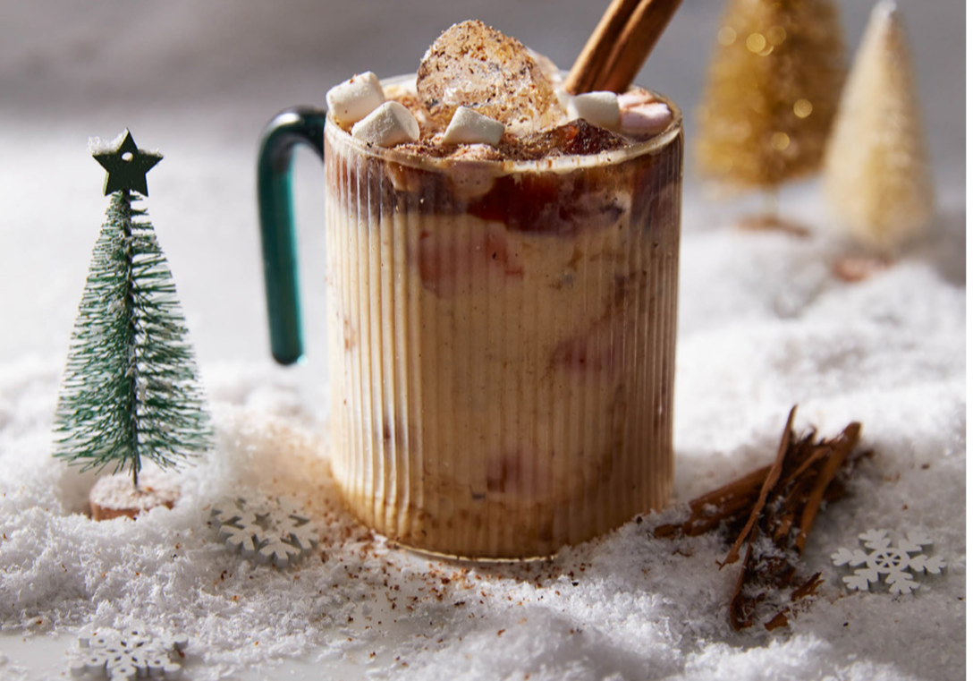 Iced Cinnamon Eggnog Coffee