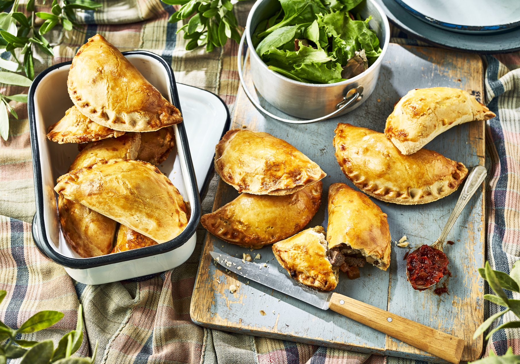 Mini Pasties with Tomato _ Chilli Chutney - Landscape no jar