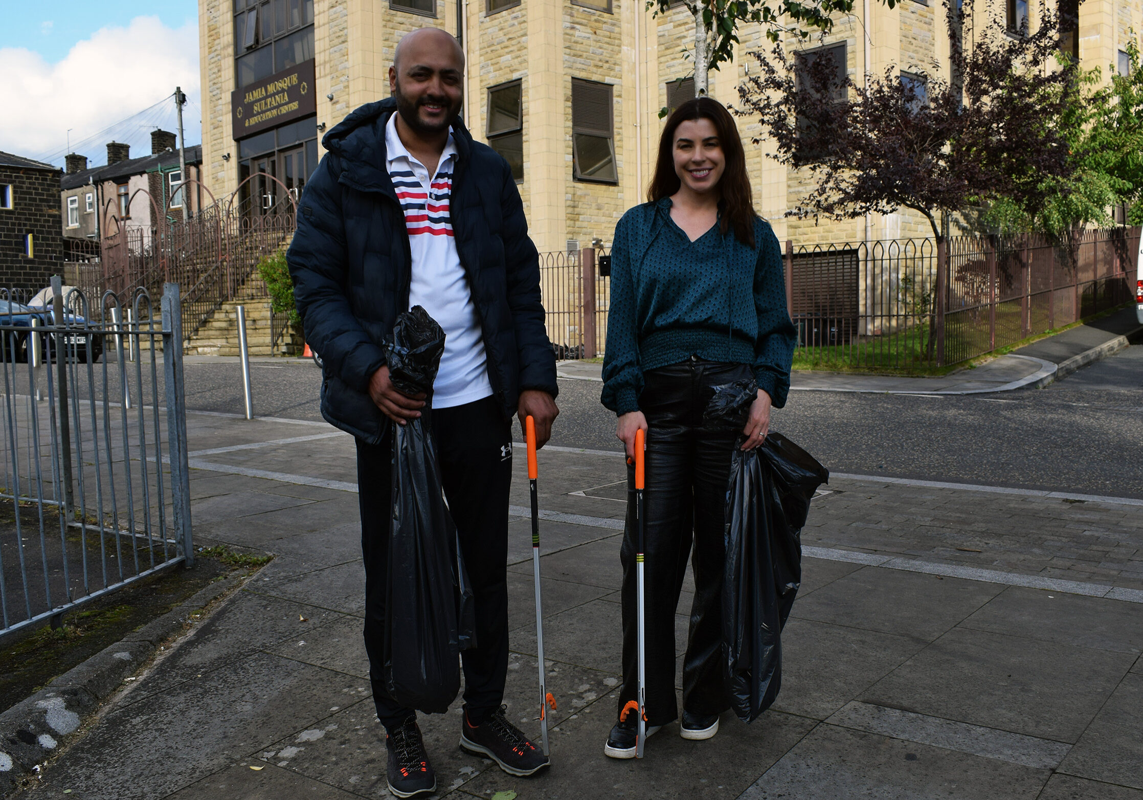 Rashid Hussain, Project Manager at Nature Warriors, and Jas Finlayson, Marketing Manager at Marsden Building Society