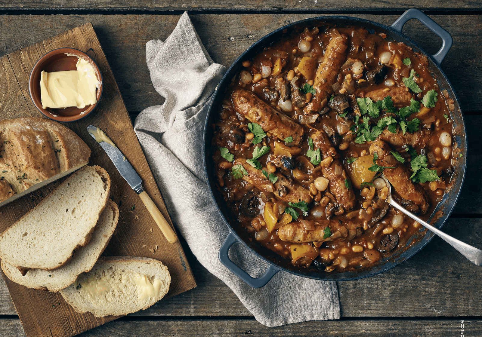 Easy slow cooker sausage casserole