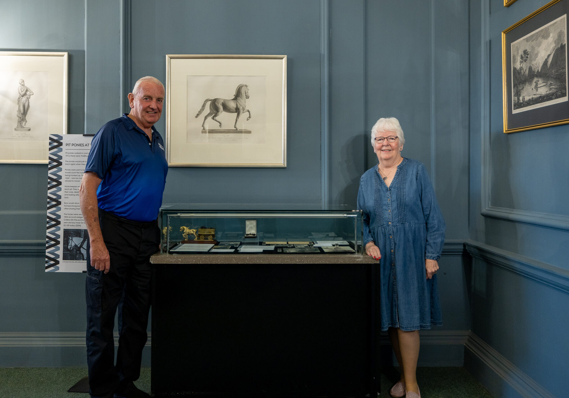 Wentworth Coal_story_Exhibition(_Pit_pony_Medal_Steve_Hardy_Val_Noble