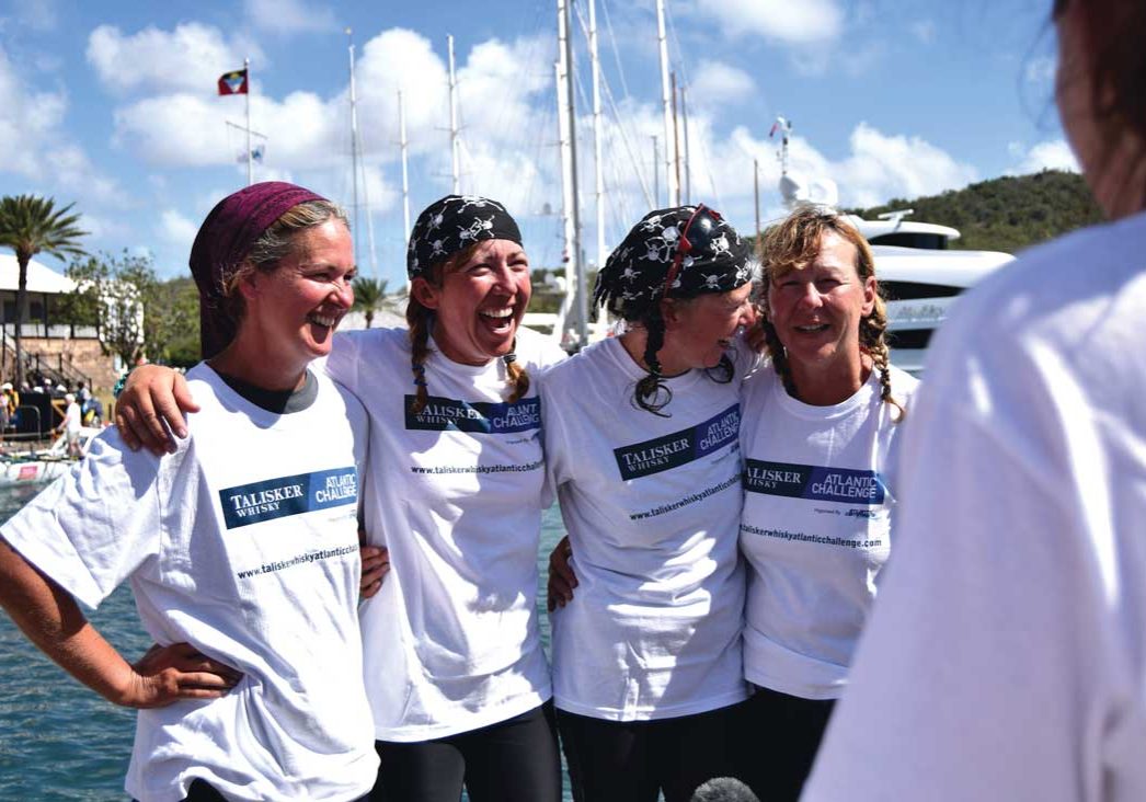 four mums in a boat