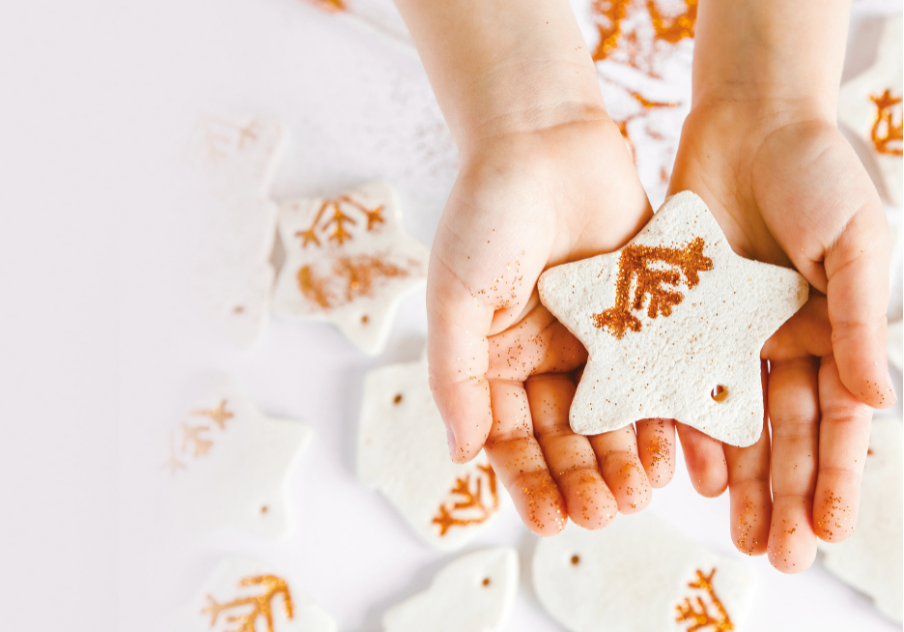 Handmade salt dough decorations