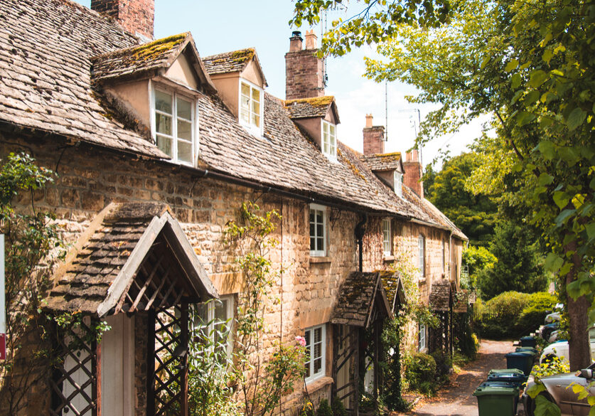 Beautiful Cottages and Country Buildings in Winchcombe, Tewkesbury, Gloucestershire, The Cotswolds